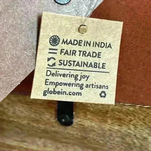 LAST ONE!!! Handmade Mango Wood Photo Frame Hand Carved Ornate Geometric Pattern - Picture 7 of 7